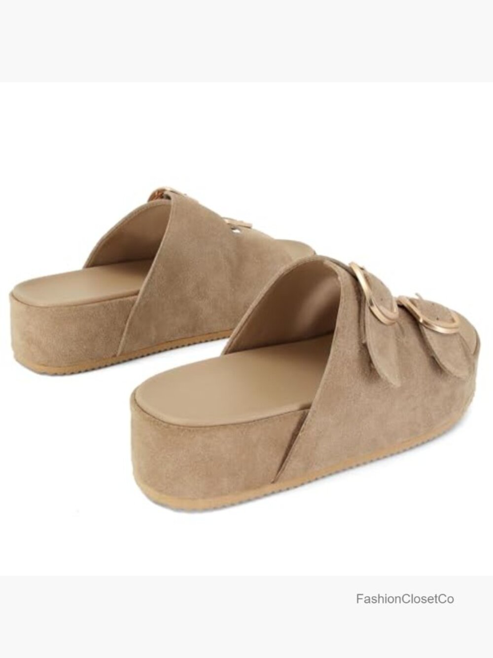 Woven Straw Crochet Platform Wedge Sandals with Adjustable Double Buckle Strap - Picture 7 of 7